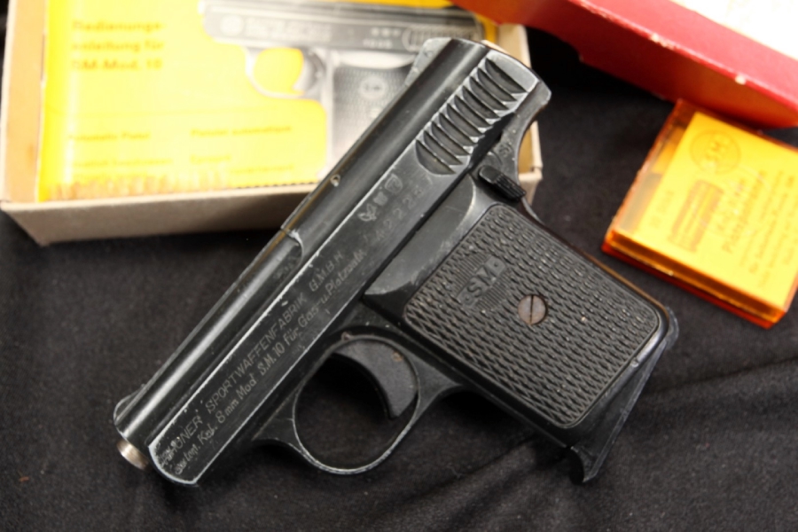 German Rhoner Sm 10 Semi Auto 8mm Starter Pistol For Sale at GunAuction